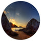 Hills In Beautiful Mountain Beach, Landscape Disc Metal Wall Art, 36"