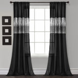 Night Sky Single Window Panel, Black, 84"x42"
