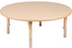 45" Round Natural Plastic Height Adjustable Activity Table