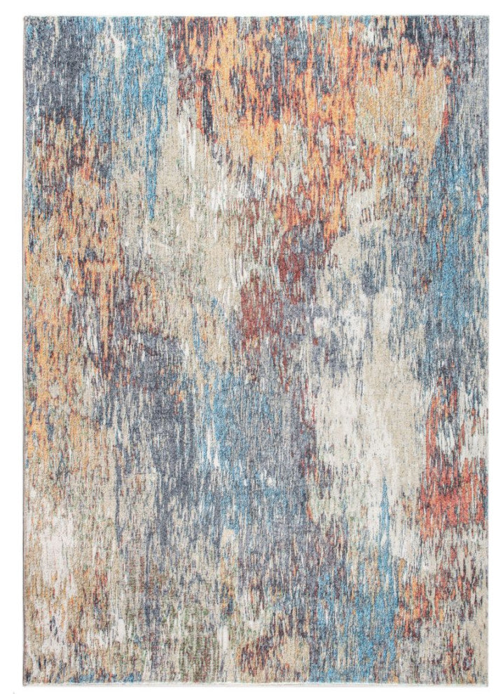 KAS Roxy 2801 Blue/Red Mirage Area Rug, 5'x7'6"