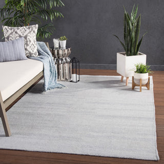 Jaipur Living Limon Indoor/ Outdoor Solid Area Rug, Silver/Gray, 12'x15'