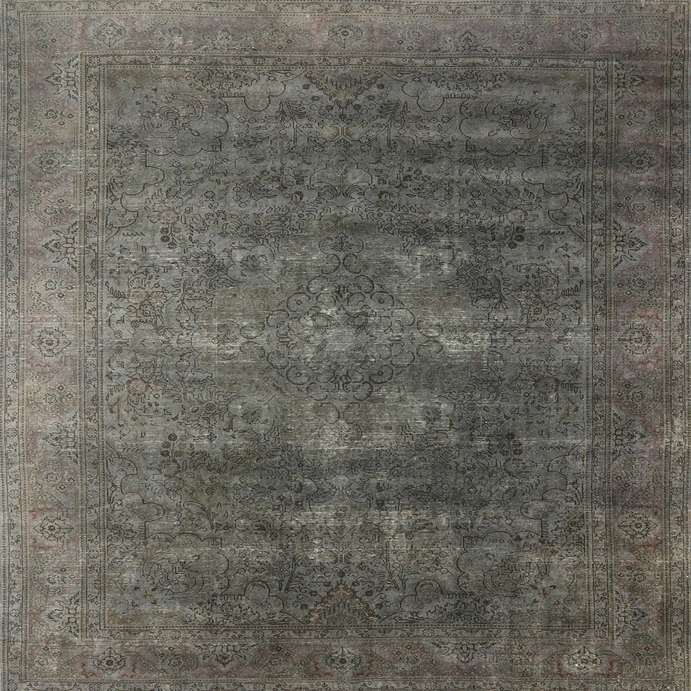 Ahgly Company Indoor Square Mid-Century Modern Area Rugs, 7' Square