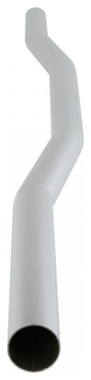 Light Oak High Tank Toilet With Round White Porcelain Bowl and Satin Z-Pipe