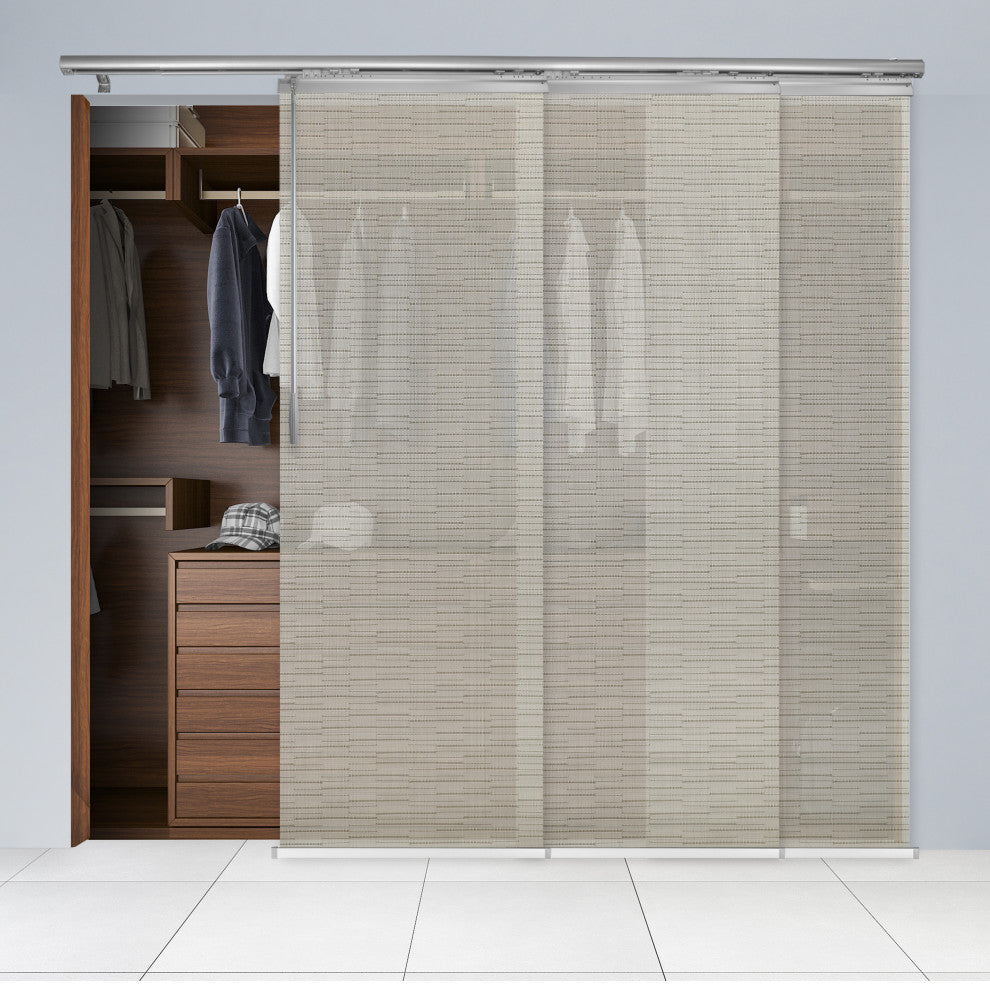 Eliana 3-Panel Track Extendable Vertical Blinds 36-66"W
