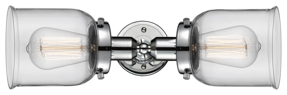 Small Bell 2-Light Bath Vanity-Light Polished Chrome