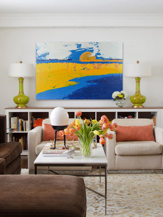 "Sound Side Sun" Painting Print on Wrapped Canvas, 60"x40"