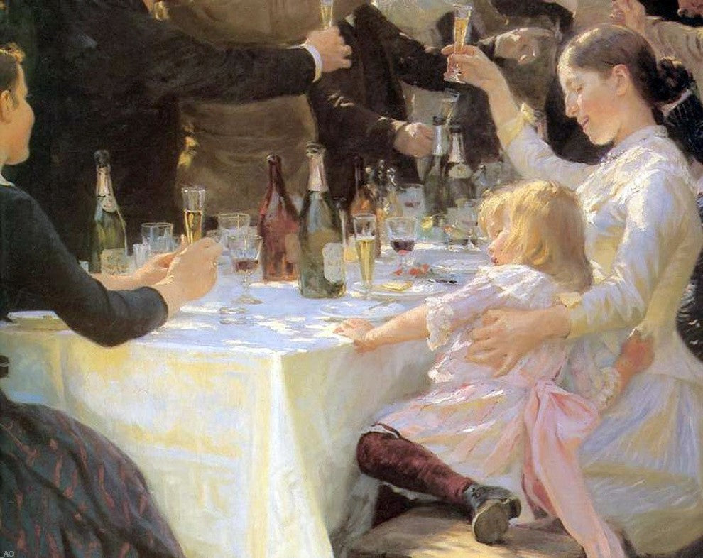 Peder Severin Kroyer Hip Hip Hurrah! Gallery Wrapped Canvas Print, 20"x25"