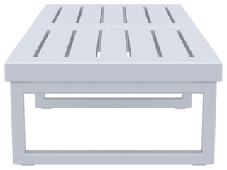 Mykonos Rectangle Lounge Table Silver