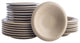 Porto by Porto by Stone Lain Aro Stoneware Dinnerware Set, Green Matte, 24-Piece