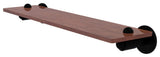 Soho 22" Solid Wood Shelf, Matte Black