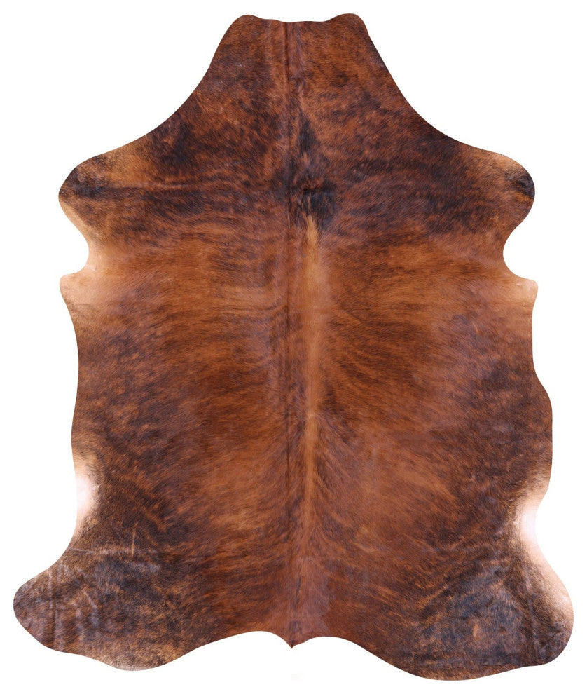 7' 3" X 6' 6" Organic Natural Hair-On Cowhide Area Rug C1581