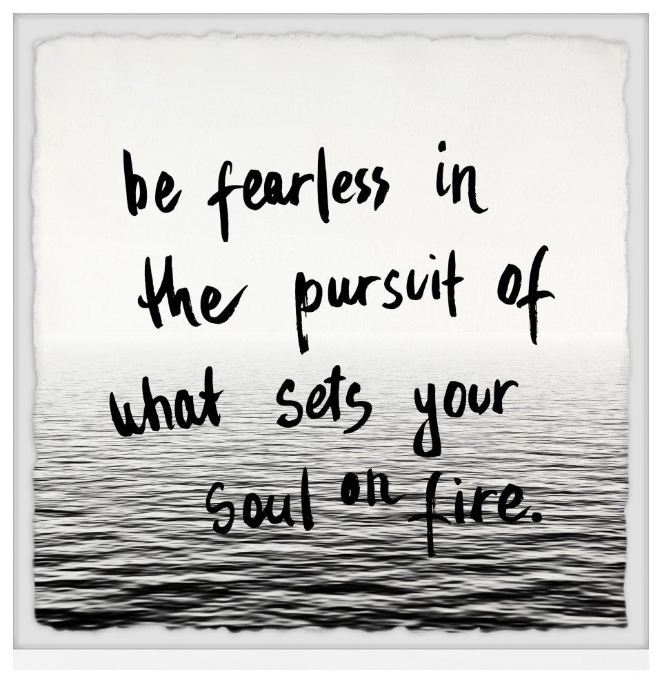 "Set Your Soul on Fire" Framed Painting Print, 12x12