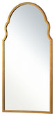 Francine Mirror, Distressed Gold Leaf