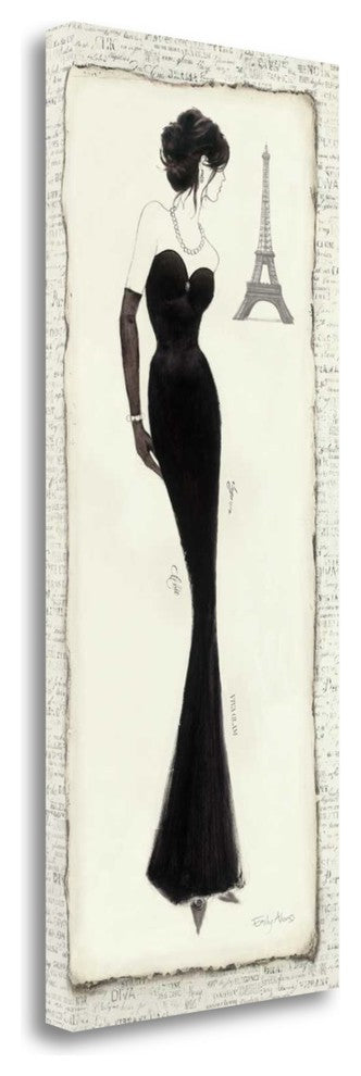 "Elegance Diva II" By Emily Adams, Giclee Print on Gallery Wrap Canvas