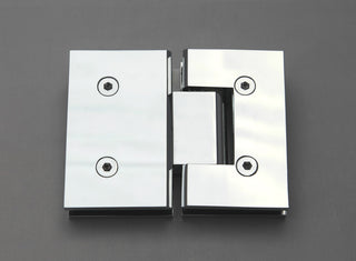 78"x54" Frameless Shower Door, Glass Hinge, Polished Chrome