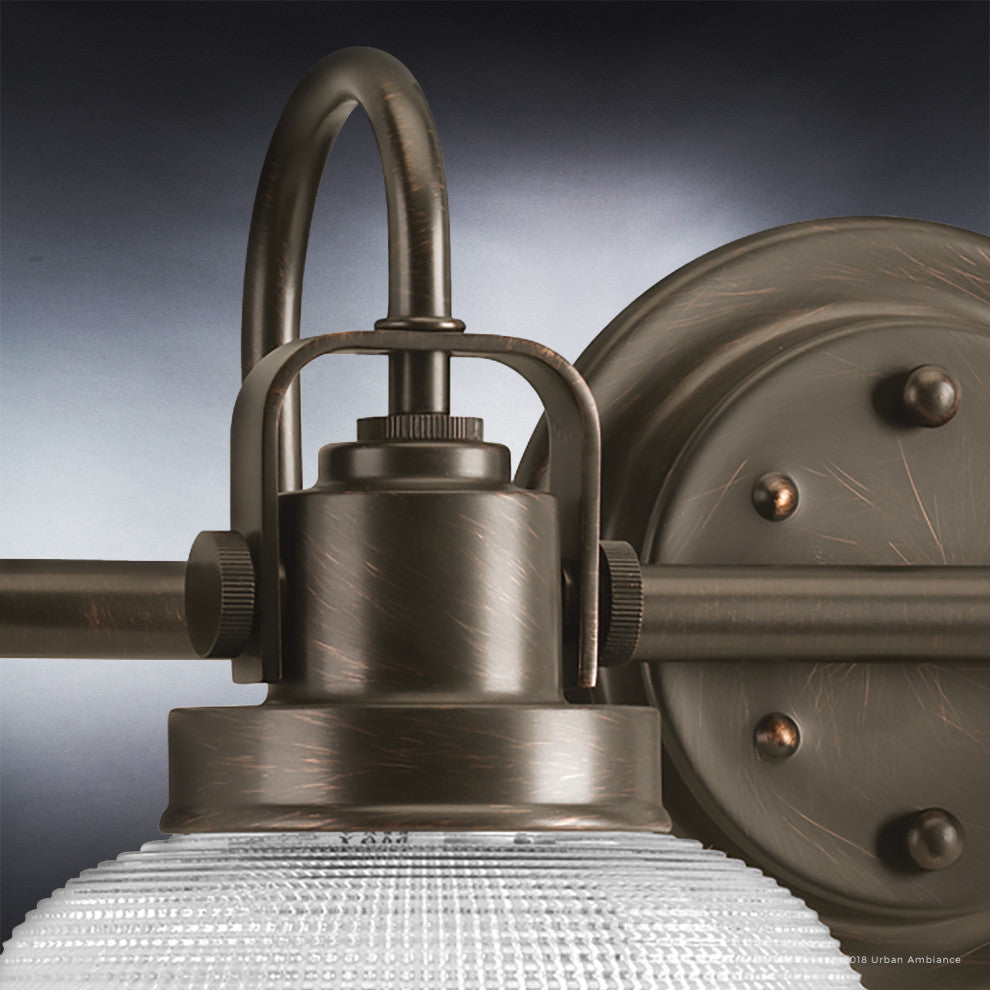 Luxury Industrial Bath Vanity Light, Harlow Series, Fashion Bronze