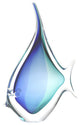 Murano Glass Design Crystal Tropical Fish Aqua Blue