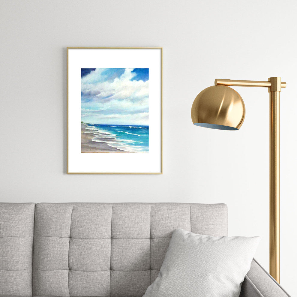 Rosie Brown Beach 1 Metal Framed Art Print