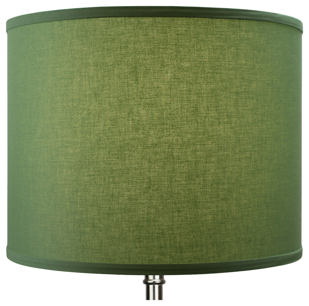 Fenchel Shades, 14"x14"x11" Spider Attachment Drum Lamp Shade, Linen