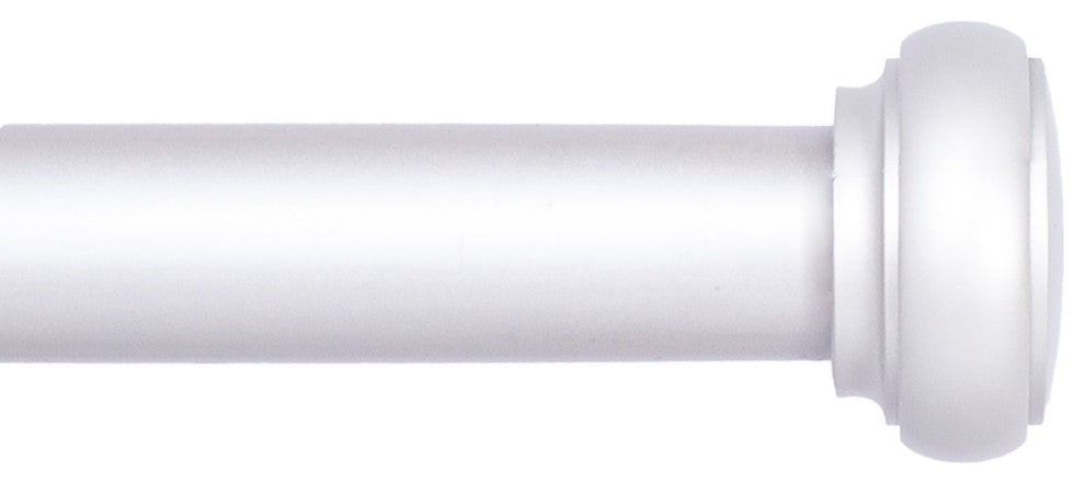 KenneyÂ® Weaver 1" Premium Decorative Window Curtain Rod, Satin Nickel, 90-130