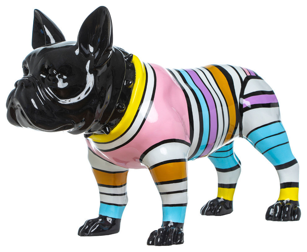 Interior Illusions Plus Stripe Bull Dog, 24" Long