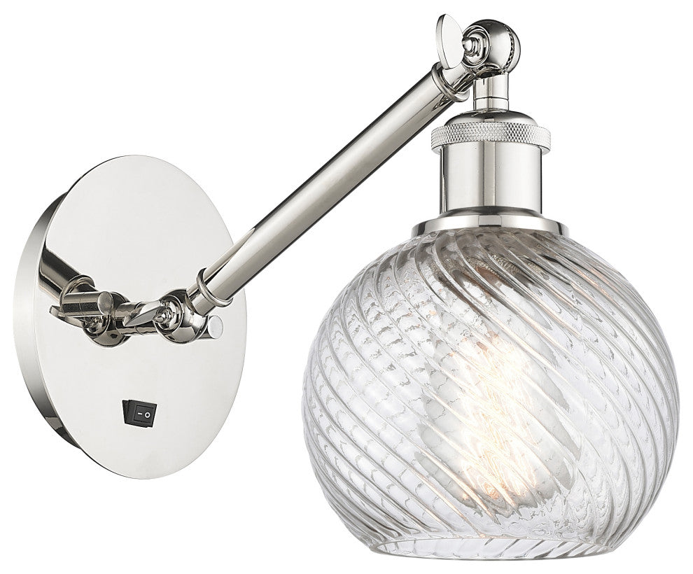 Innovations 317-1W-PN-G121-6-LED 1-Light Sconce, Polished Nickel