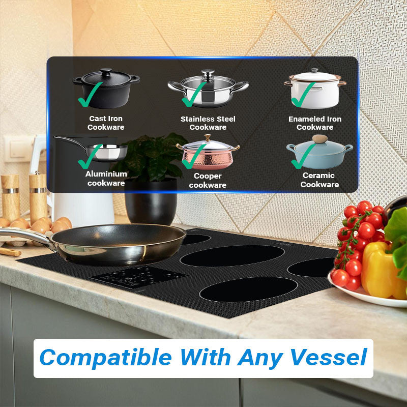 Conserv 36" Built-in Induction Cooktop 5 Burner 220V