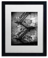Philippe Hugonnard 'NYC Fire Escape', Black Frame, White Mat, 20x16