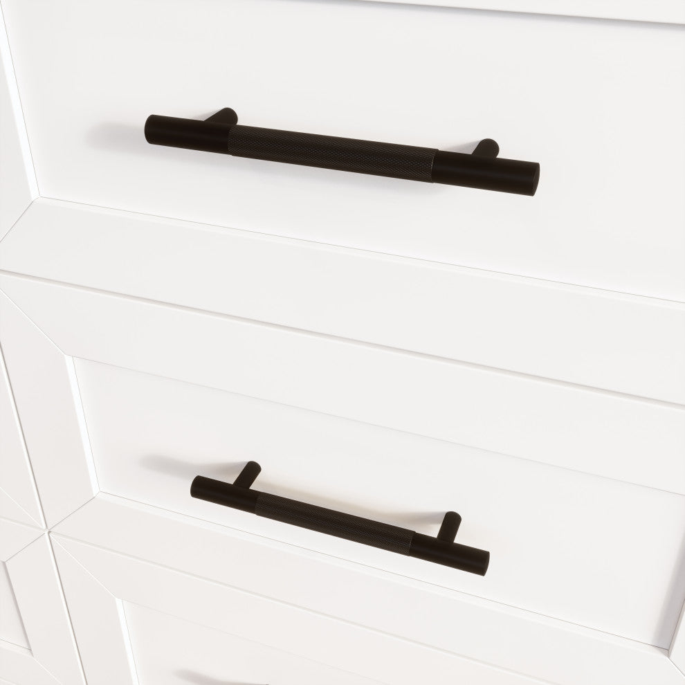 Houston 72" Double Vanity With Power Bar and Drawer Organizer, White