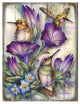 Everlasting Friendship Hummingbirds Wooden Wall Art, Oversized 48x36
