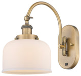Bell Sconce, Brushed Brass, Matte White, Matte White