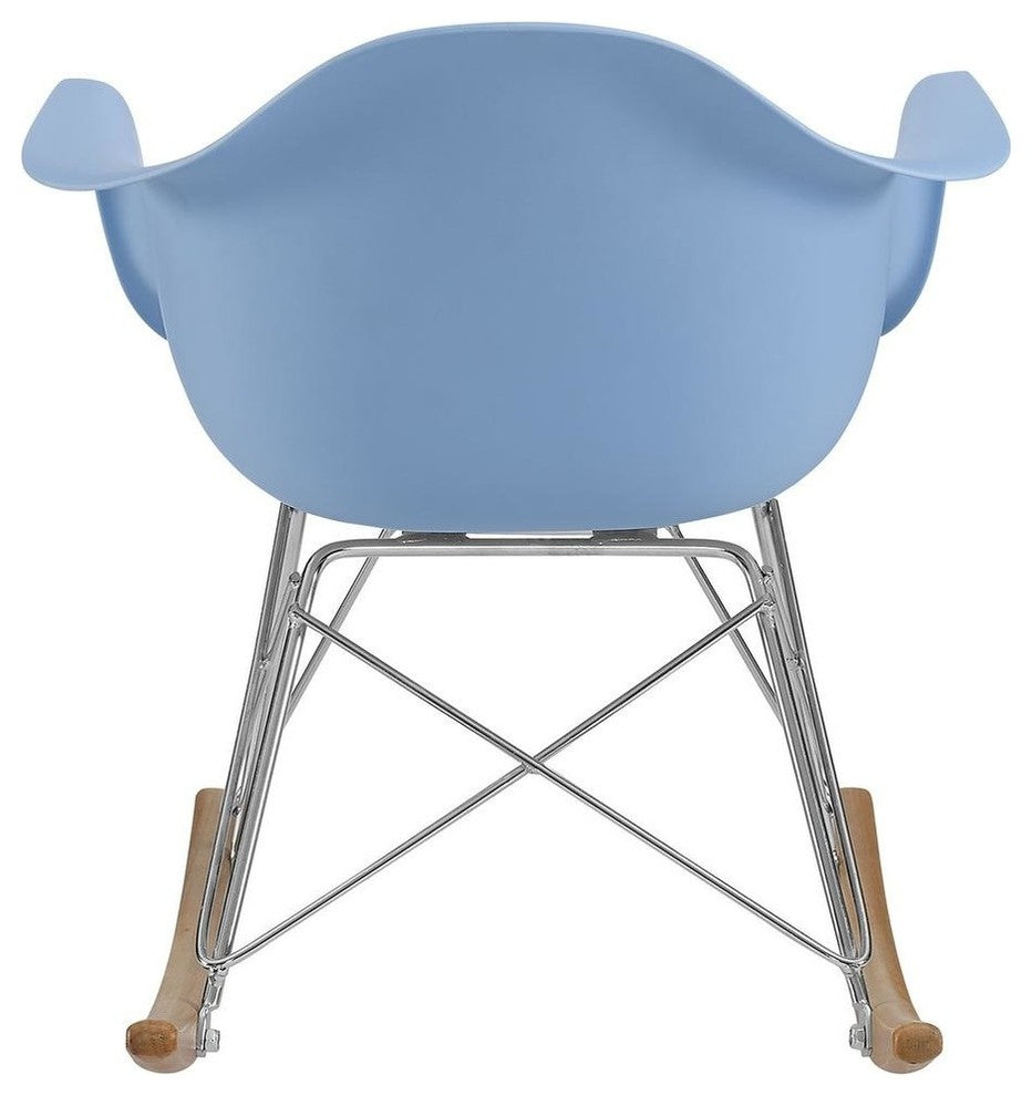 Modern Blue Rocker Kids Chair