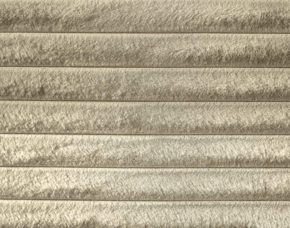 Dexter Upholstered Bed, Cream, Full, Corduroy Fabric