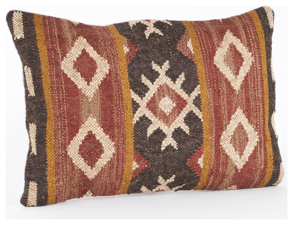 Kilim Design Down Filled Throw Pillow