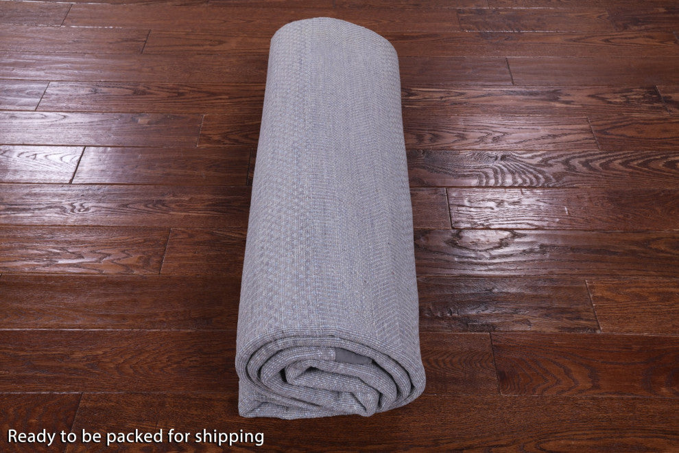 Savannah Grass Handmade Wool and Silk Rug 6' 1" X 9' 2" Q11408