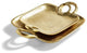 Two's Company Metropolitan Decorative Gold Trays With Handles, Set of 2