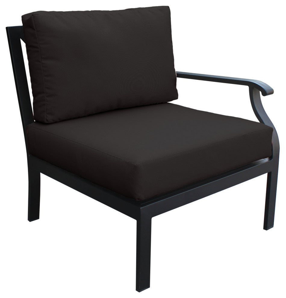 kathy ireland Madison Ave. 8 Piece Aluminum Patio Furniture Set 08c, Onyx