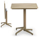 Omax Decor Flip Folding Plastic Outdoor or Indoor Bistro Dining Table 27.6 inch,