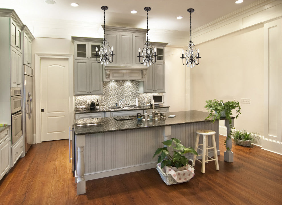 Elegant Lighting LD5003D15 Blaise 3 Light 15" Crystal Chandelier - Oil Rubbed