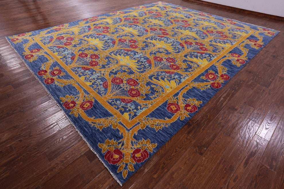 William Morris Handmade Wool Rug 12' 1" X 15' 2" - Q13355