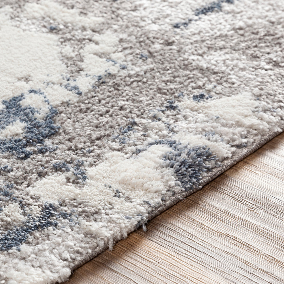 Surya Venice VNE-2306 9'x12'3" Rug, Denim/Pale Blue/Light Gray/Medium Gray/Ivory