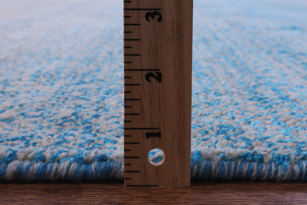 9' 2" X 12' 2" Savannah Grass Wool & Silk Hand-Knotted Rug - Q15437