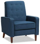 Mid-Century Modern Blue Lounge Chair, Retro Recliner with Tufted Back