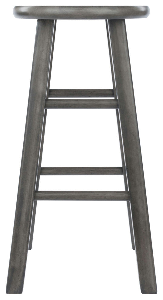 Ivy Square Leg Counter Stool, Rustic Oyster Gray