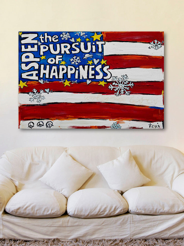 "Aspen Pursuit of Happiness" Print on Canvas by Tori Campisi