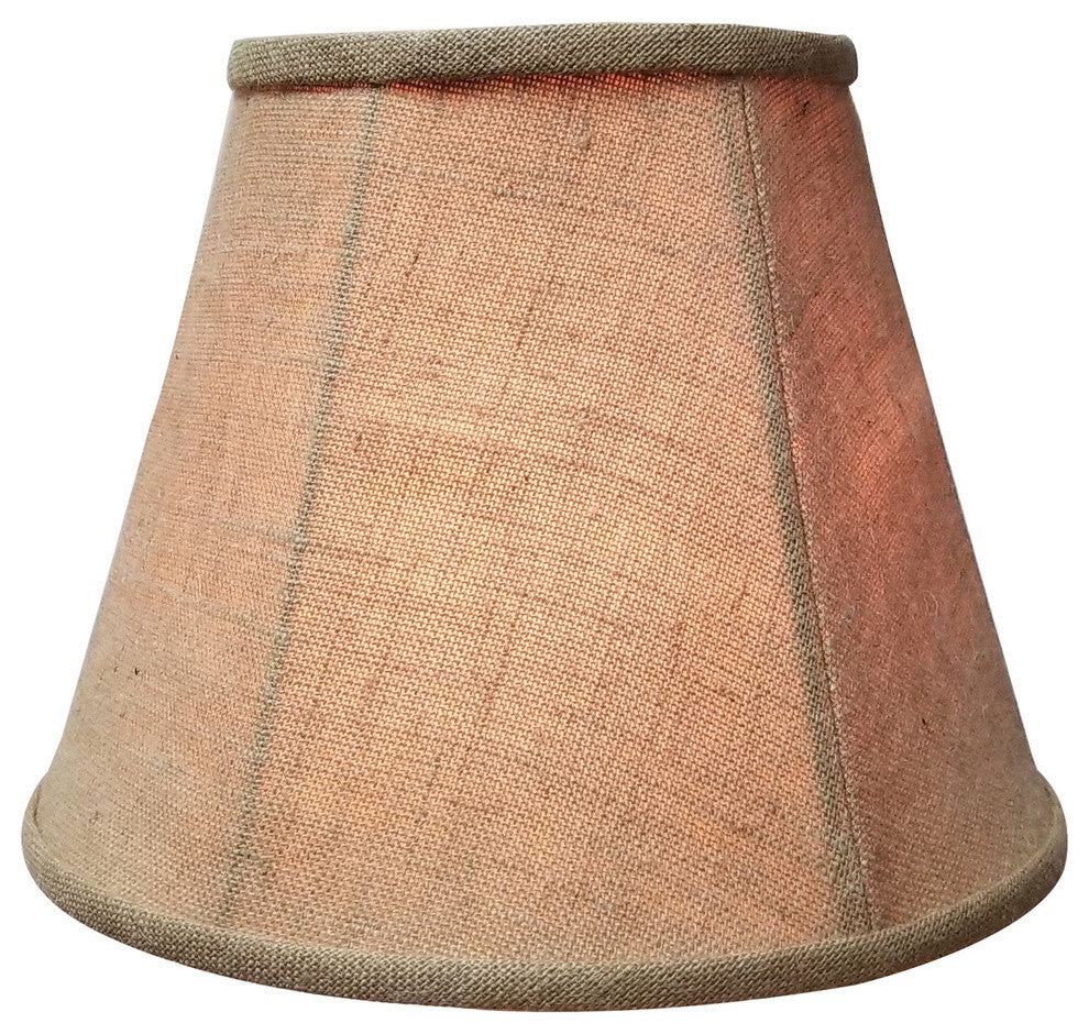 Royal Designs Empire Lamp Shade, Burlap, 8"