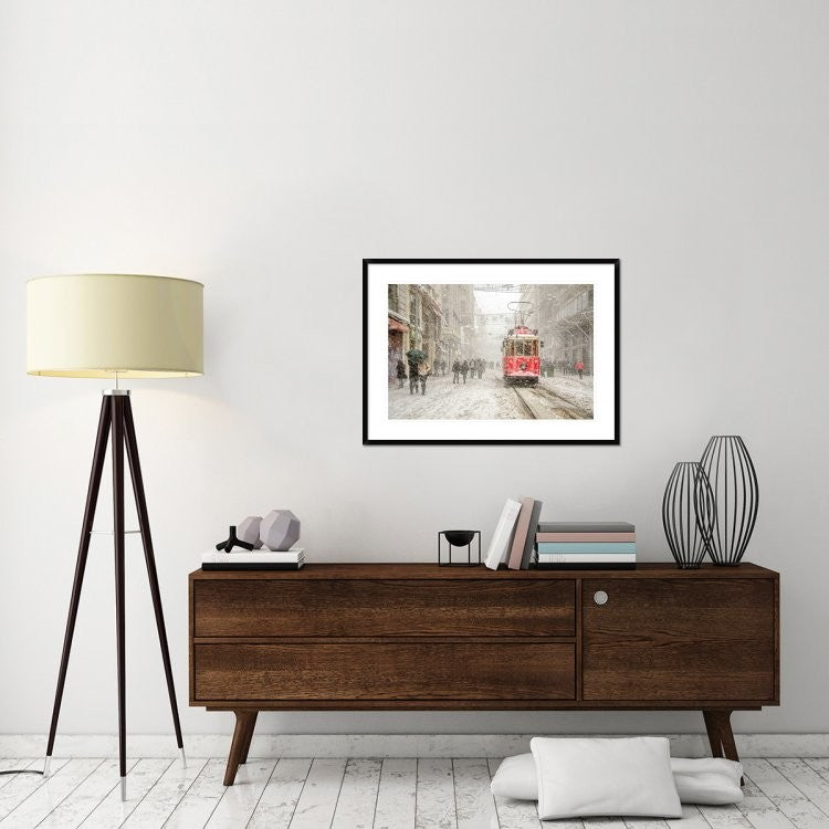 "Beyoa? Lu" Framed Digital Print by Murat Bakmaz, 38x27"