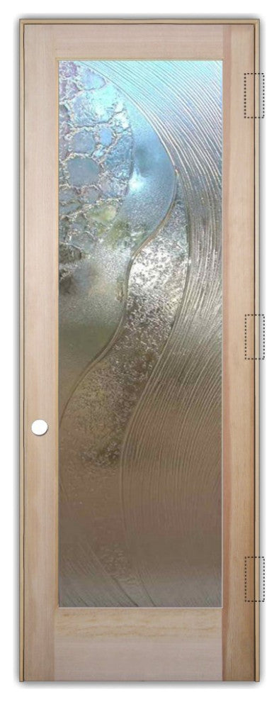 Interior Prehung Door or Interior Slab Door - High Tide - Cast Glass CGI 033...