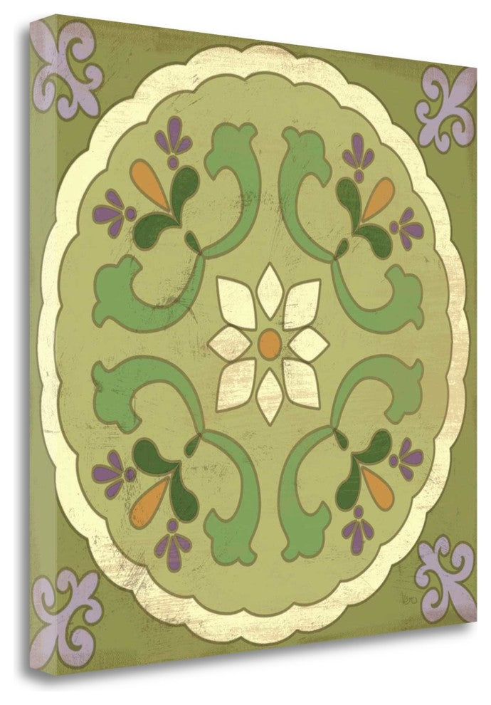 "Fresh Herbs Tile IV" By Veronique Charron, Giclee Print on Gallery Wrap Canvas