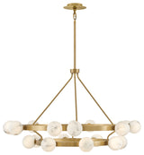 Fredrick Ramond Selene Chandelier, Lacquered Brass, Large